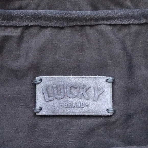 Lucky Brand embroidered suede clutch - Picture 4 of 6